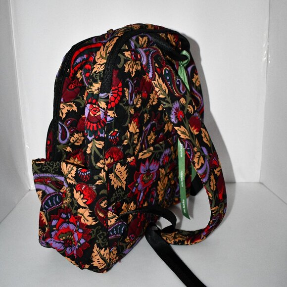 Vera Bradley Bancroft Backpack in Midnight Garden Paisley #50103-20571 NWT